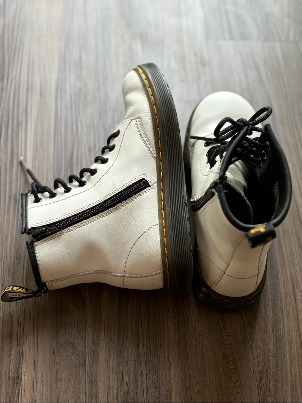 Dr. Martens Girls White Boots